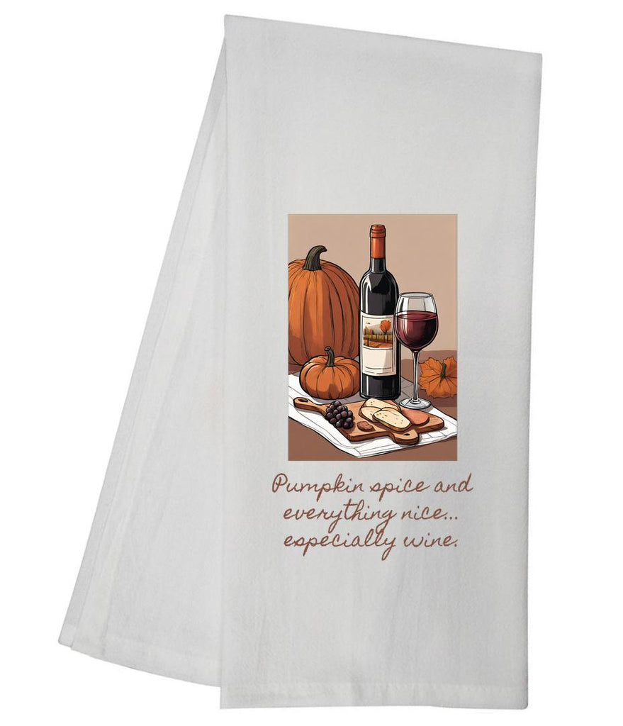 Pumpkin Spice Wine Tea Towel GGTT819