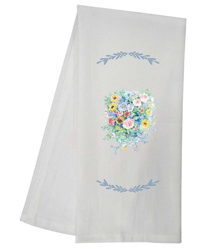 Floral Pop Flower Boouquet Tea Towel GGTT847