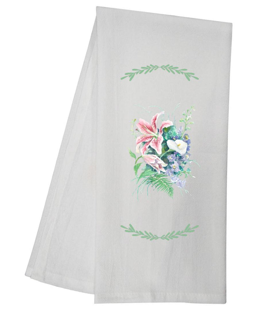 Lily Flower Bouquet Tea Towel GGTT855