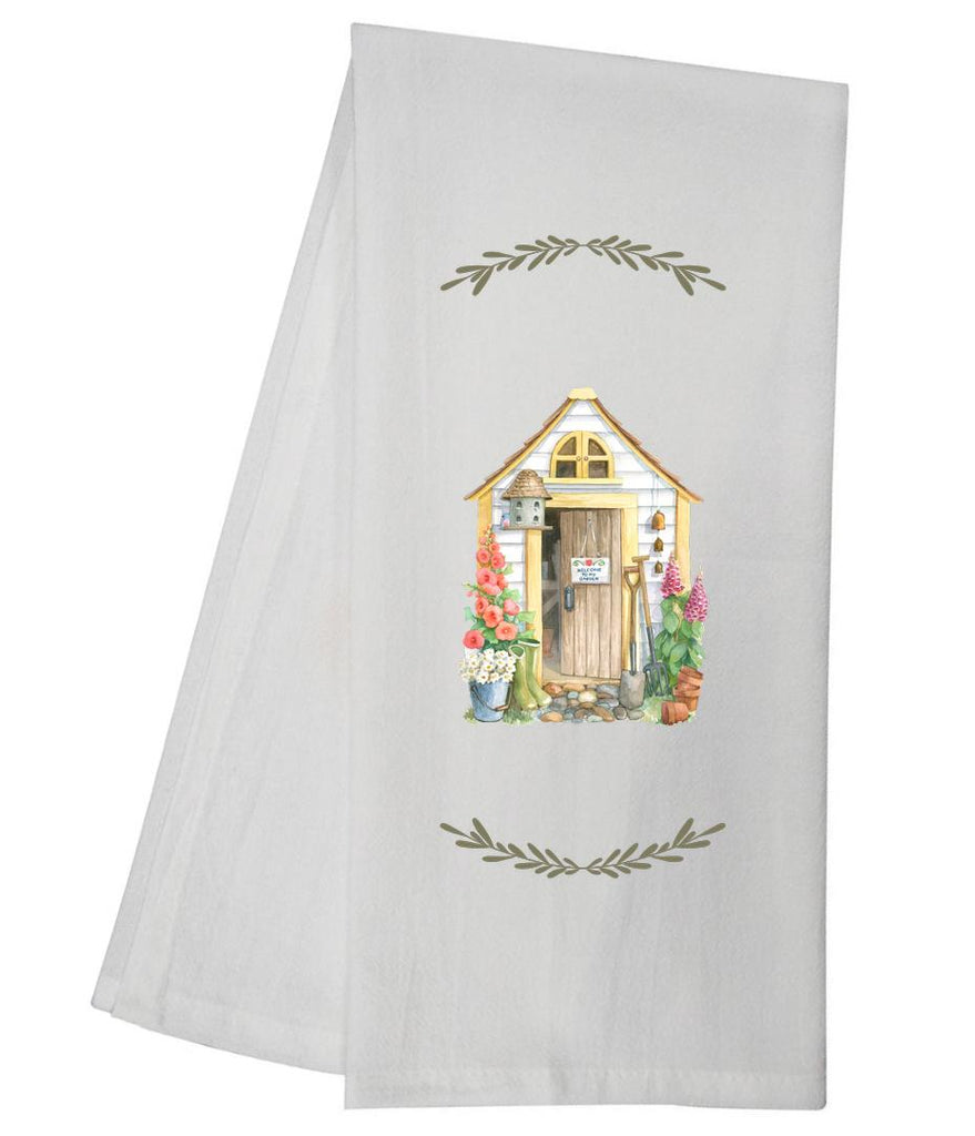 Welcome To My Garden Shed Tea Towel GGTT861