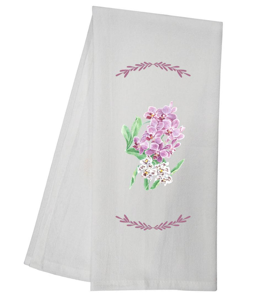 CRG Pink Orchid  Tea Towel GGTT880