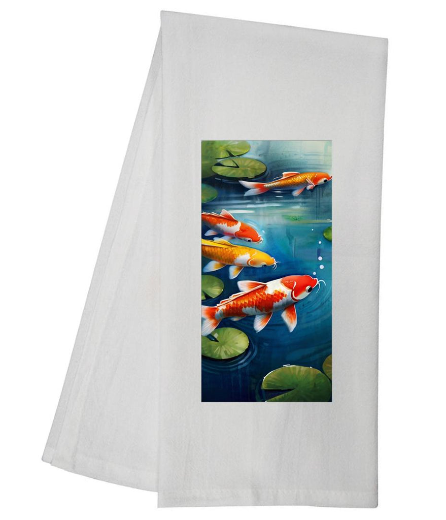 Koi Zen V Tea Towel GGTT886