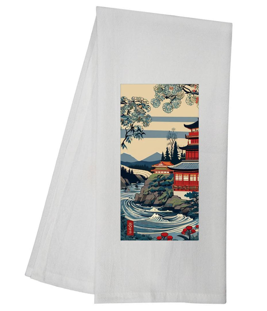 Woodblock Dreams I Tea Towel GGTT892