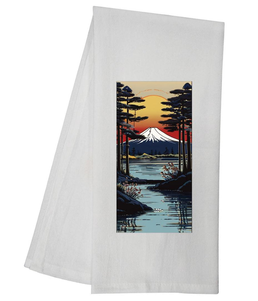 Woodblock Dreams II Tea Towel GGTT893