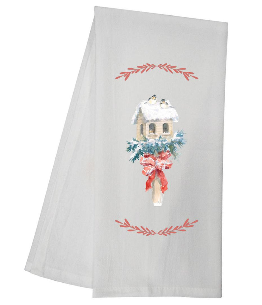 Birdhouse On Post Tea Towel GGTT908