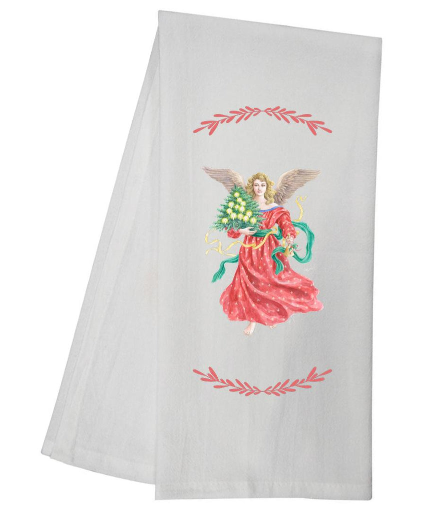 Angel Holding Tree Tea Towel GGTT916