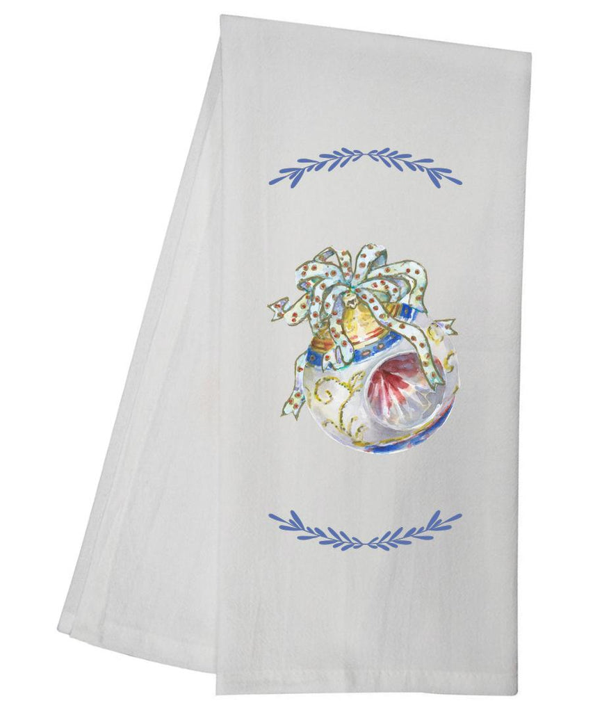 Blue And White Ornament Tea Towel GGTT920