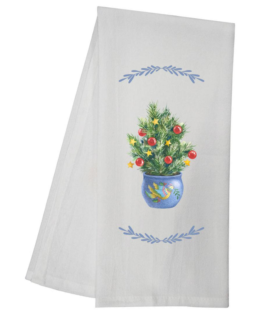 Dove Of Peace Christmas Tree Tea Towel GGTT928