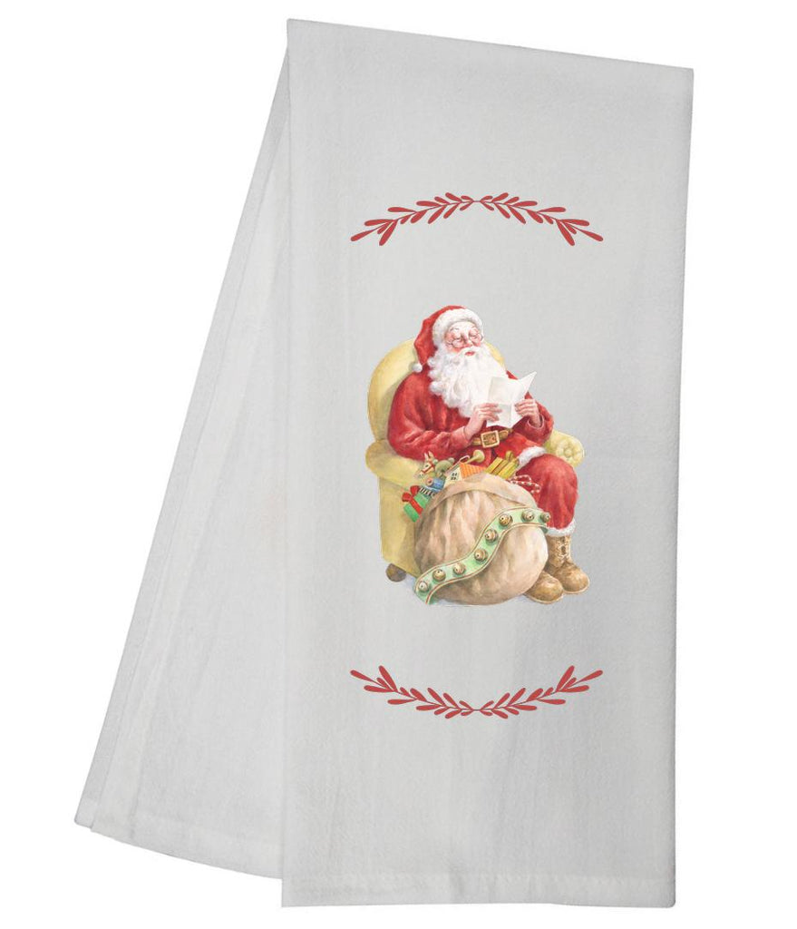 Santa Reading Tea Towel GGTT940