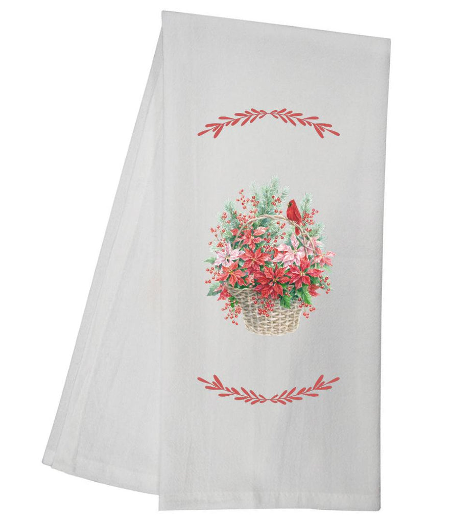 Cardinal Poinsettias Tea Towel GGTT949