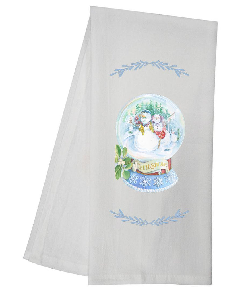 Let It Snow Snow Globe Tea Towel GGTT955