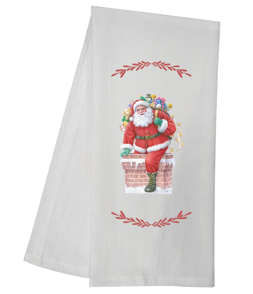 Santa And Chimney Tea Towel GGTT962