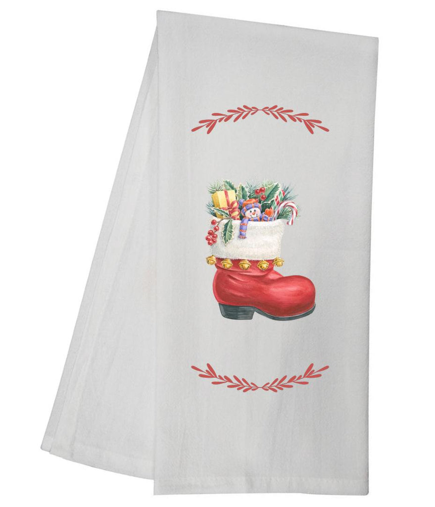 Santas Boot Tea Towel GGTT965