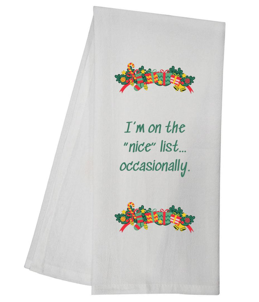 Nice List Occasionally Tea Towel GGTT973