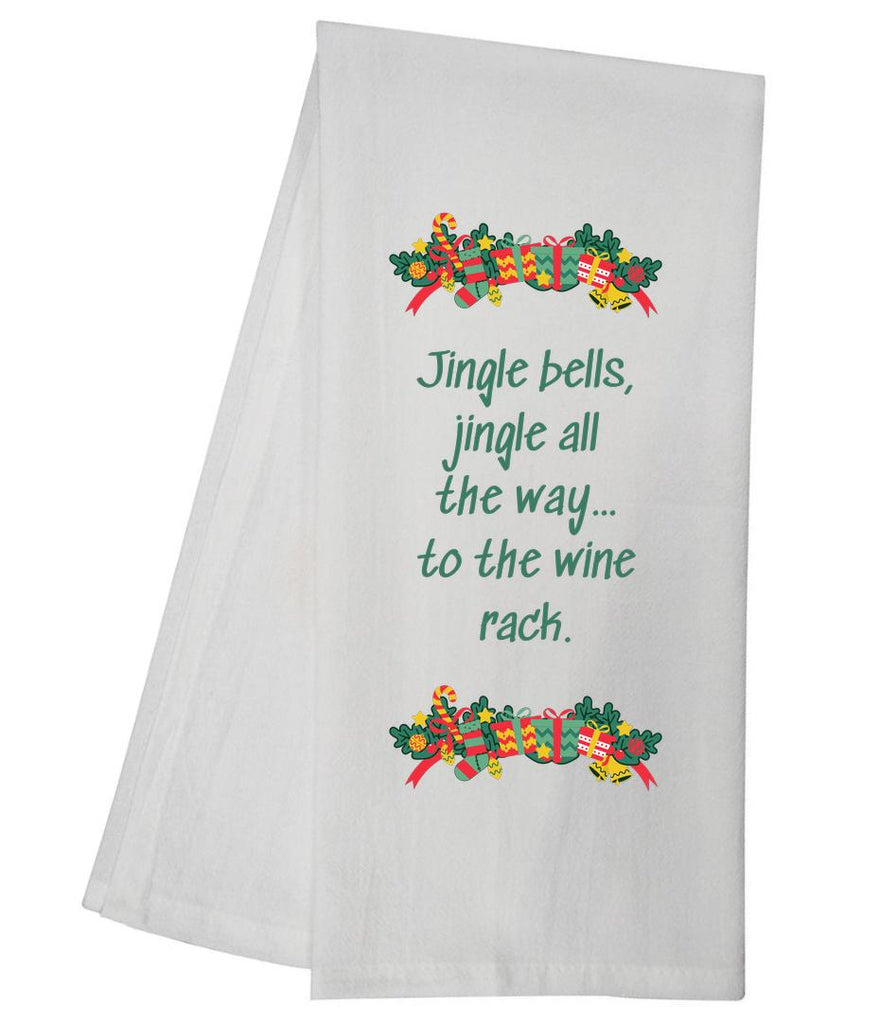 Jingle To The Wine Rack Tea Towel GGTT998