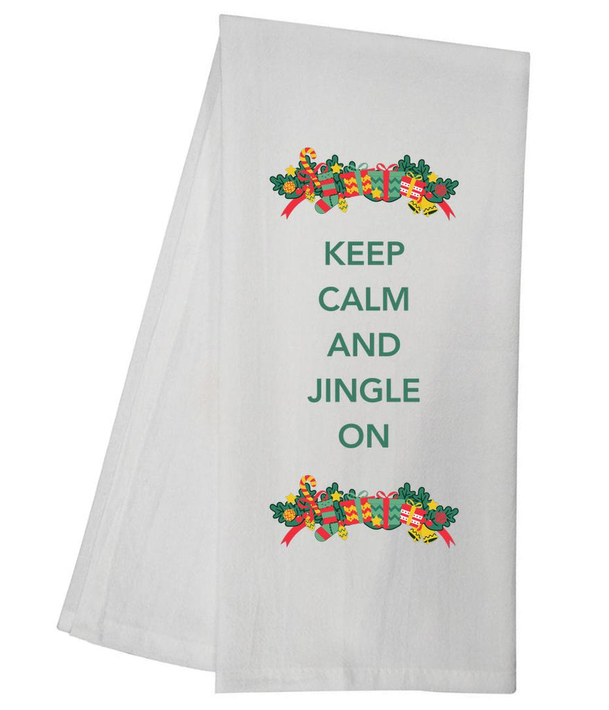 Keep Calm Jingle On Tea Towel GGTT1003