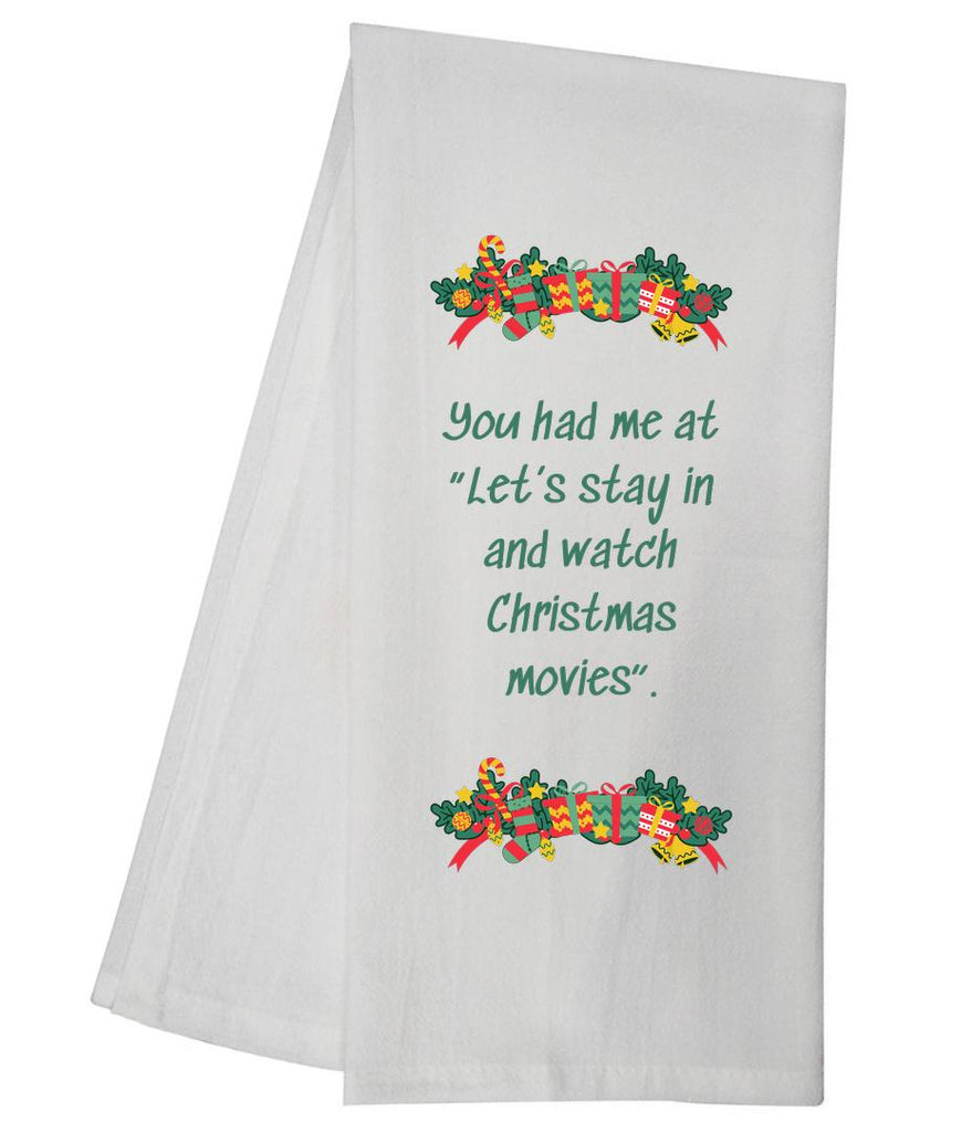 Watch Christmas Movies Tea Towel GGTT1010