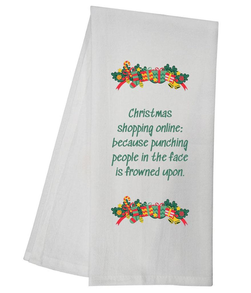 Christmas Shopping Online Tea Towel GGTT1041