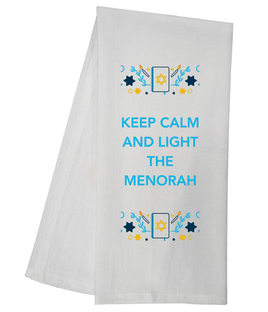 Keep Calm Light Menorah Tea Towel GGTT1075