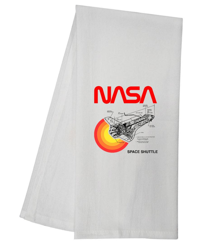 NASA Space Shuttle Diagram Tea Towel GGTT1103