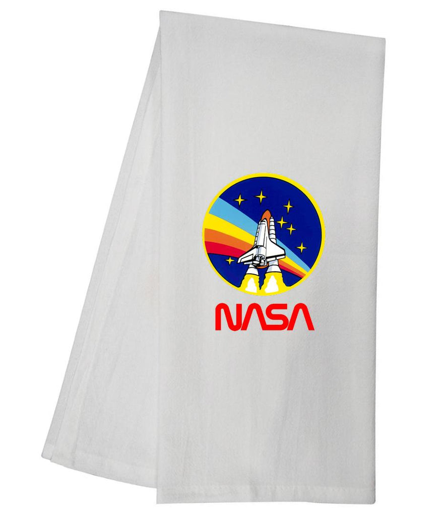 NASA Shuttle Rainbow Blastoff Tea Towel GGTT1113