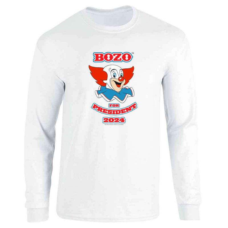 Bozo The Clown For President 2024 Long Sleeve