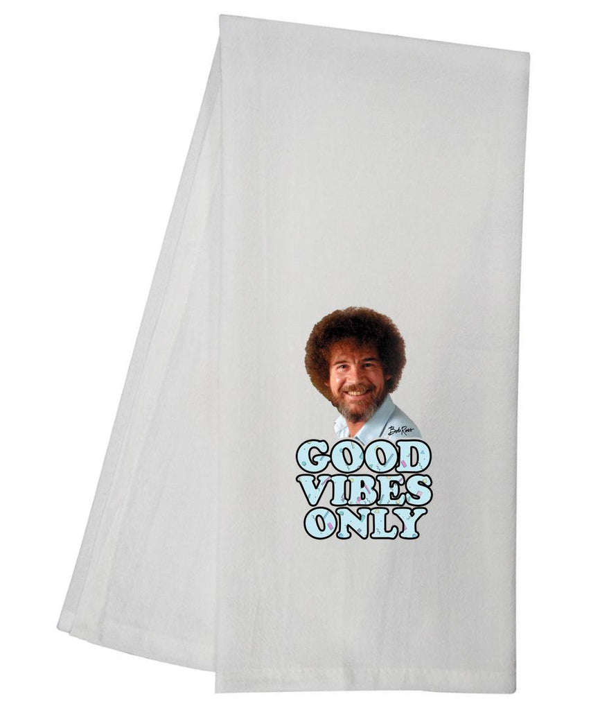 Bob Ross Good Vibes Only Tea Towel GGTT1121