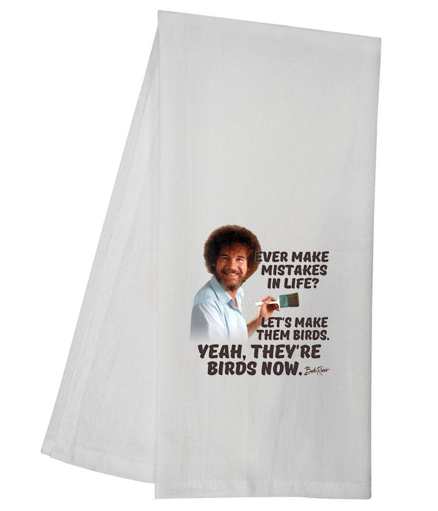 Bob Ross Mistakes Lets Make Them Birds Tea Towel GGTT1125