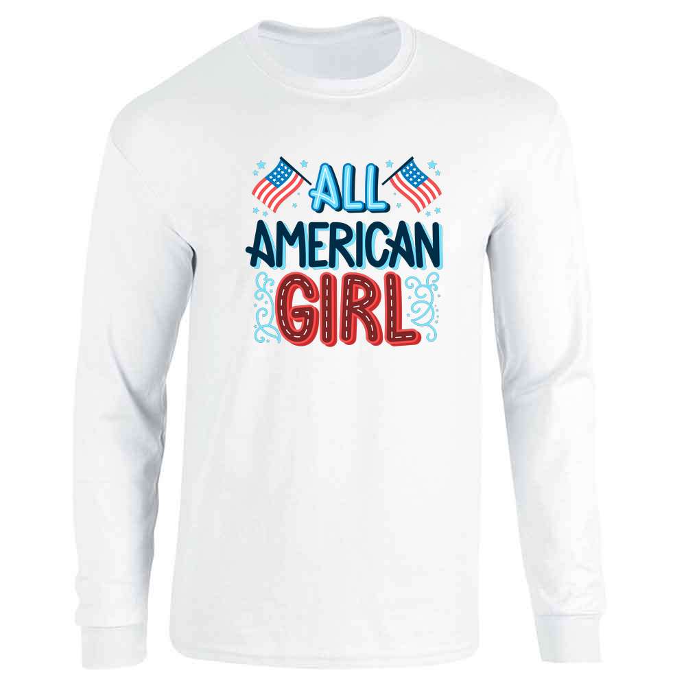 Patriotic All American Girl Long Sleeve