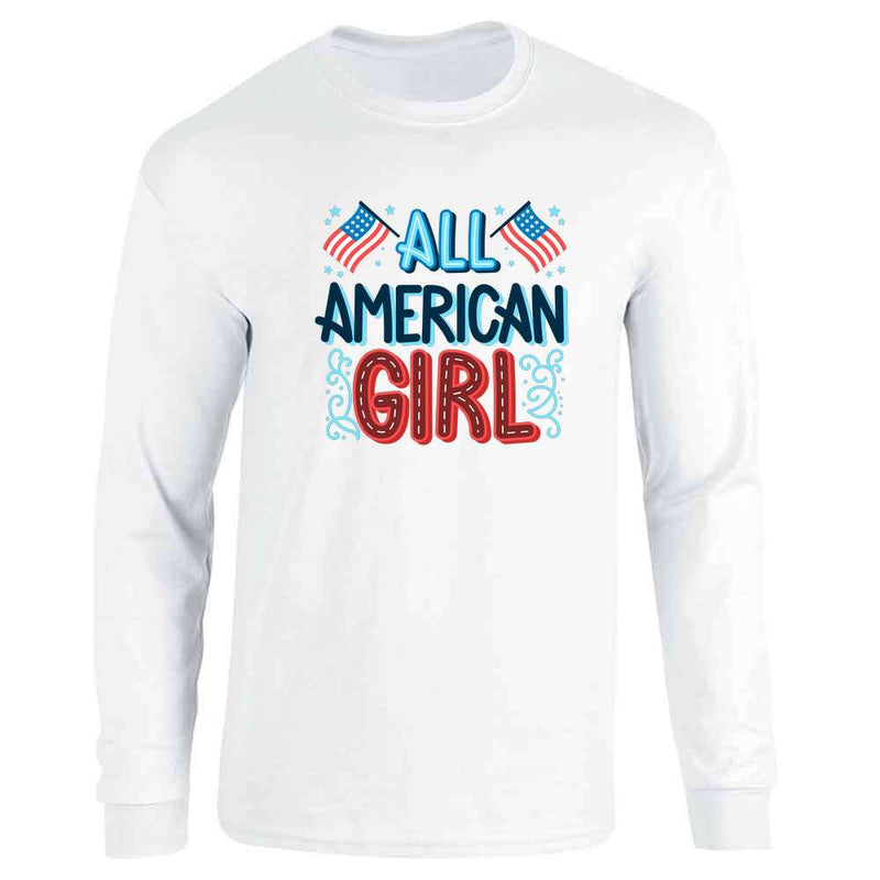 Patriotic All American Girl Long Sleeve