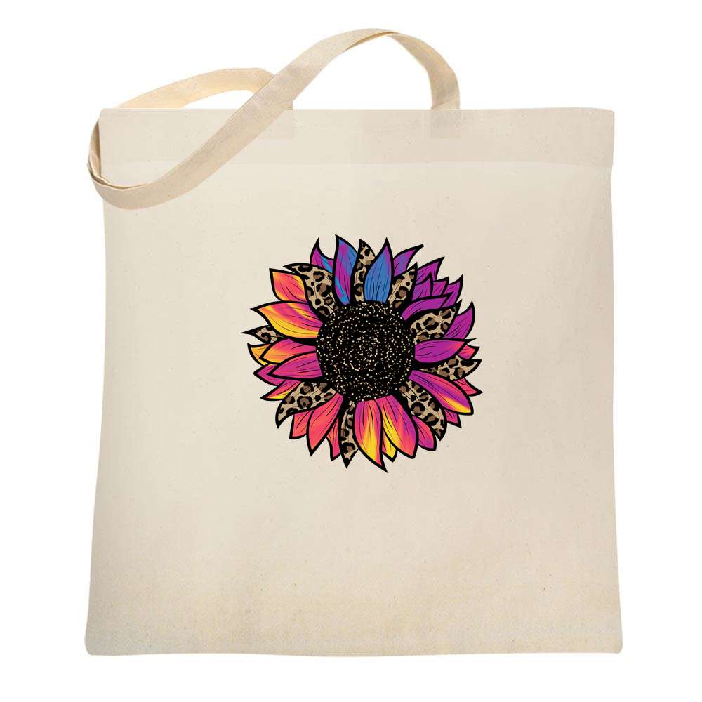 Leopard Sunflower Tote Bag