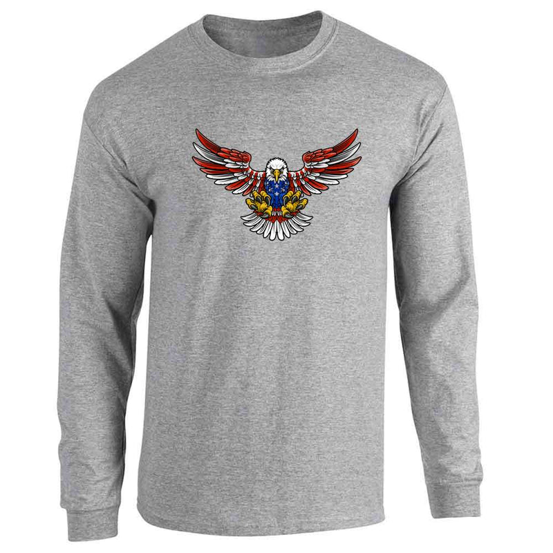 Patriotic Bald Eagle Long Sleeve