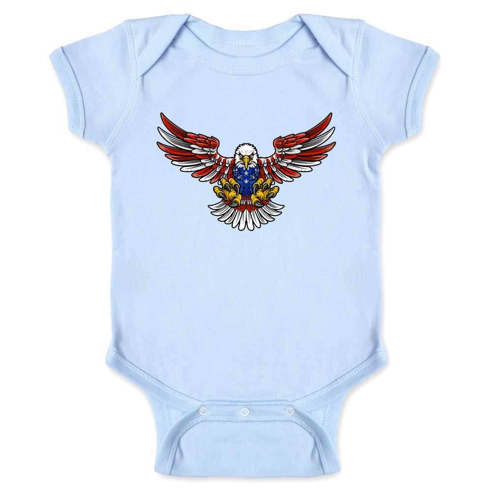Patriotic Bald Eagle Baby Bodysuit