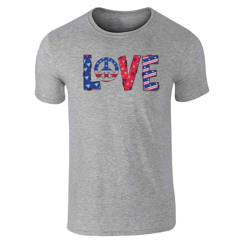 Patriotic Peace Love Unisex Tee