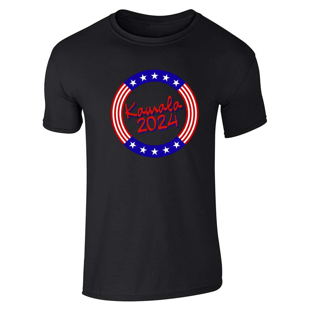 Kamala 2024 Stars And Stripes Circle President Unisex Tee