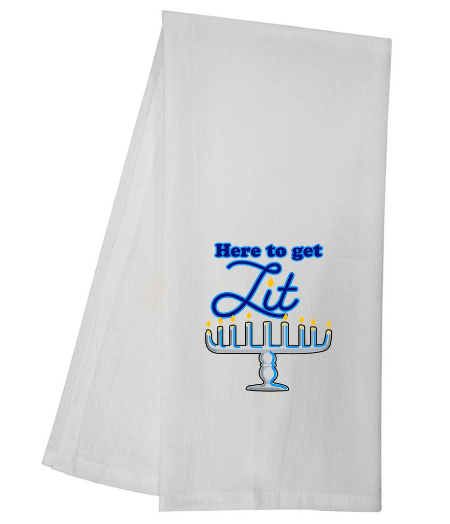 Here To Get Lit Tea Towel GGTT1160