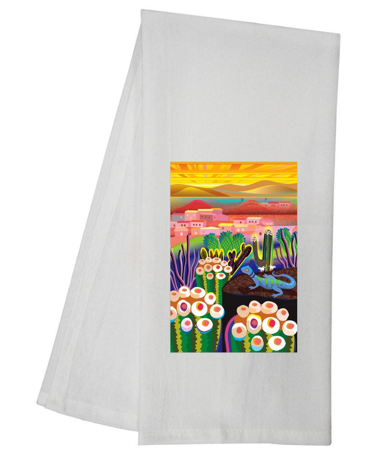 Barrel Ocotillo Cactus Tea Towel GGTT1191