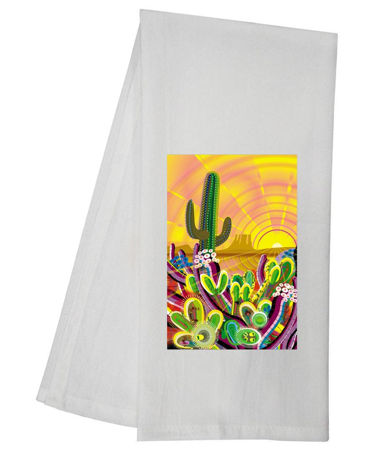 Desert Mountain Landscape Tea Towel GGTT1194