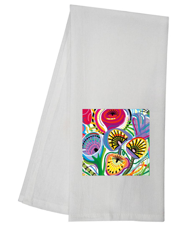 Blooming Flowers Bouquet Tea Towel GGTT1197