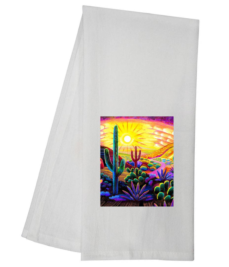 Desert Garden Landscape Tea Towel GGTT1200
