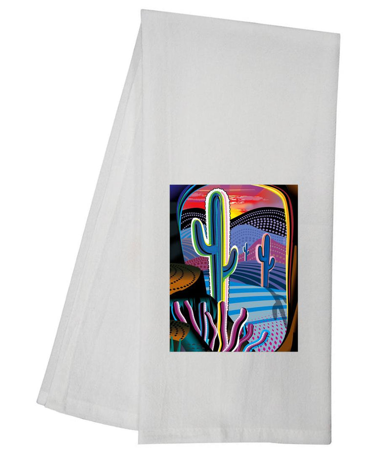 Cactus Vivid Sunset Tea Towel GGTT1213