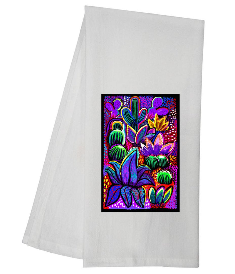 Desert Garden Saguaro Tea Towel GGTT1215