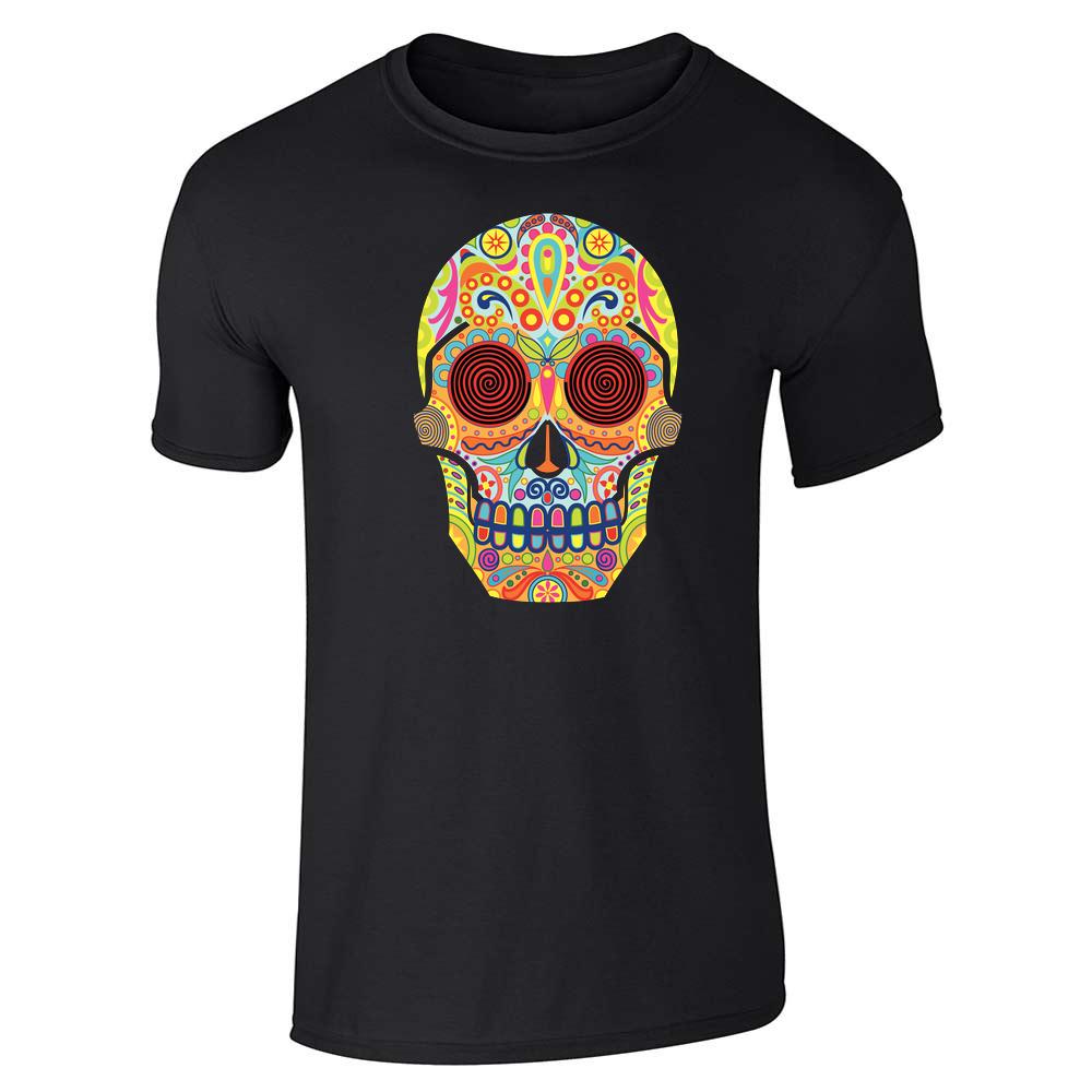 Colorful Psychedelic Sugar Skull Unisex Tee