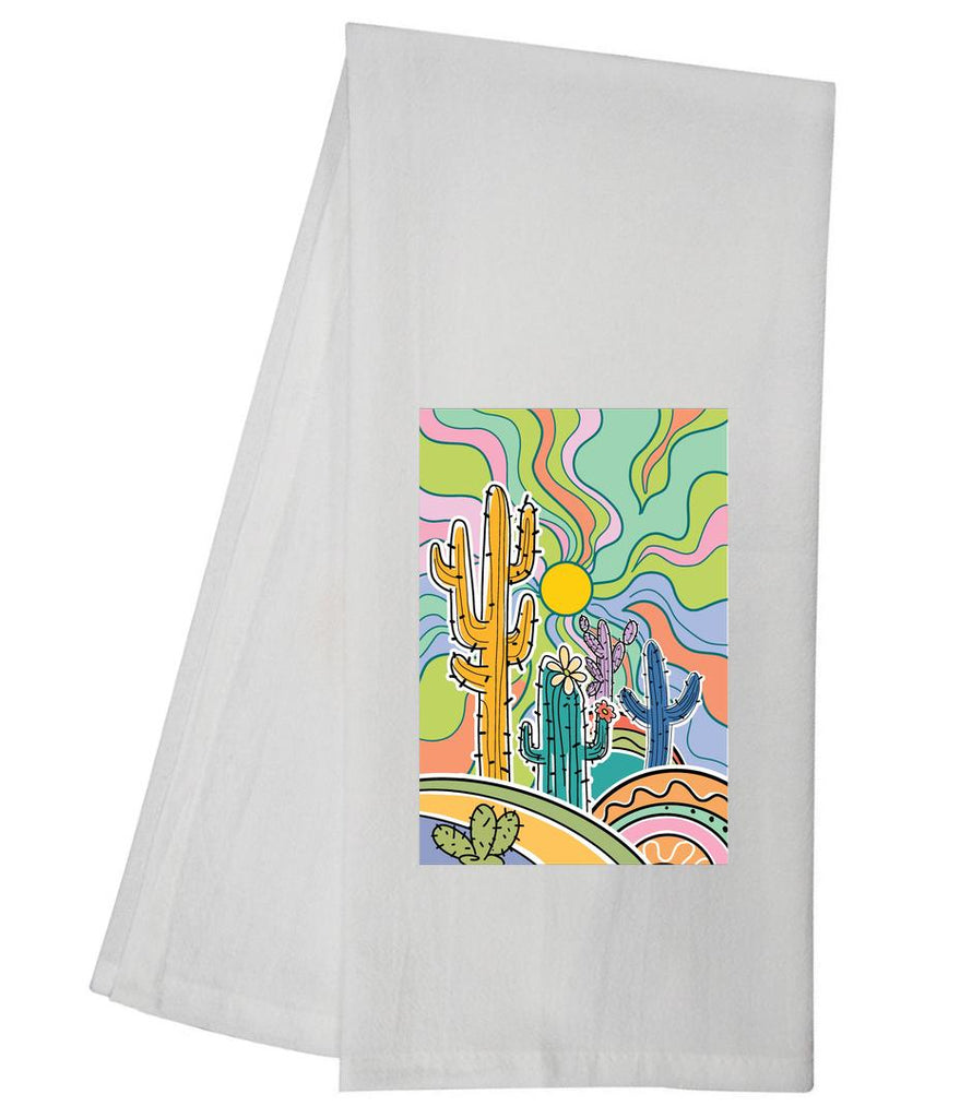 Retro 60s Cactus Desert Tea Towel GGTT1226