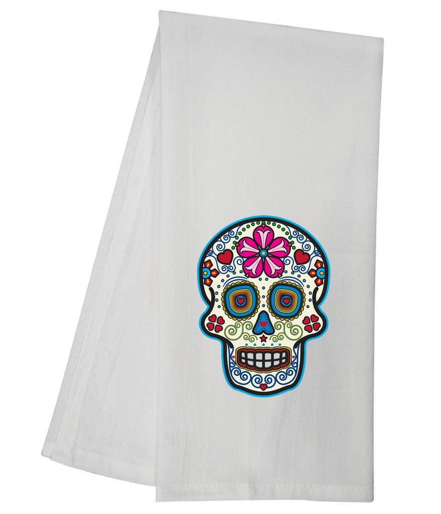 Sugar Skull Hearts Tea Towel GGTT1239