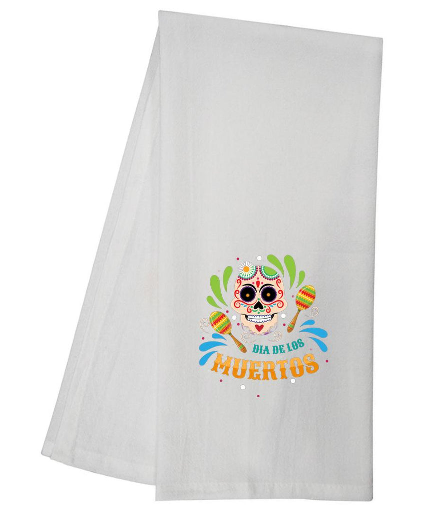 Dia Del Los Muertos Skull Maracas Tea Towel GGTT1245