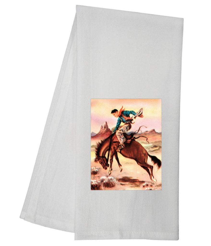 Retro Cowboy Tea Towel GGTT1258