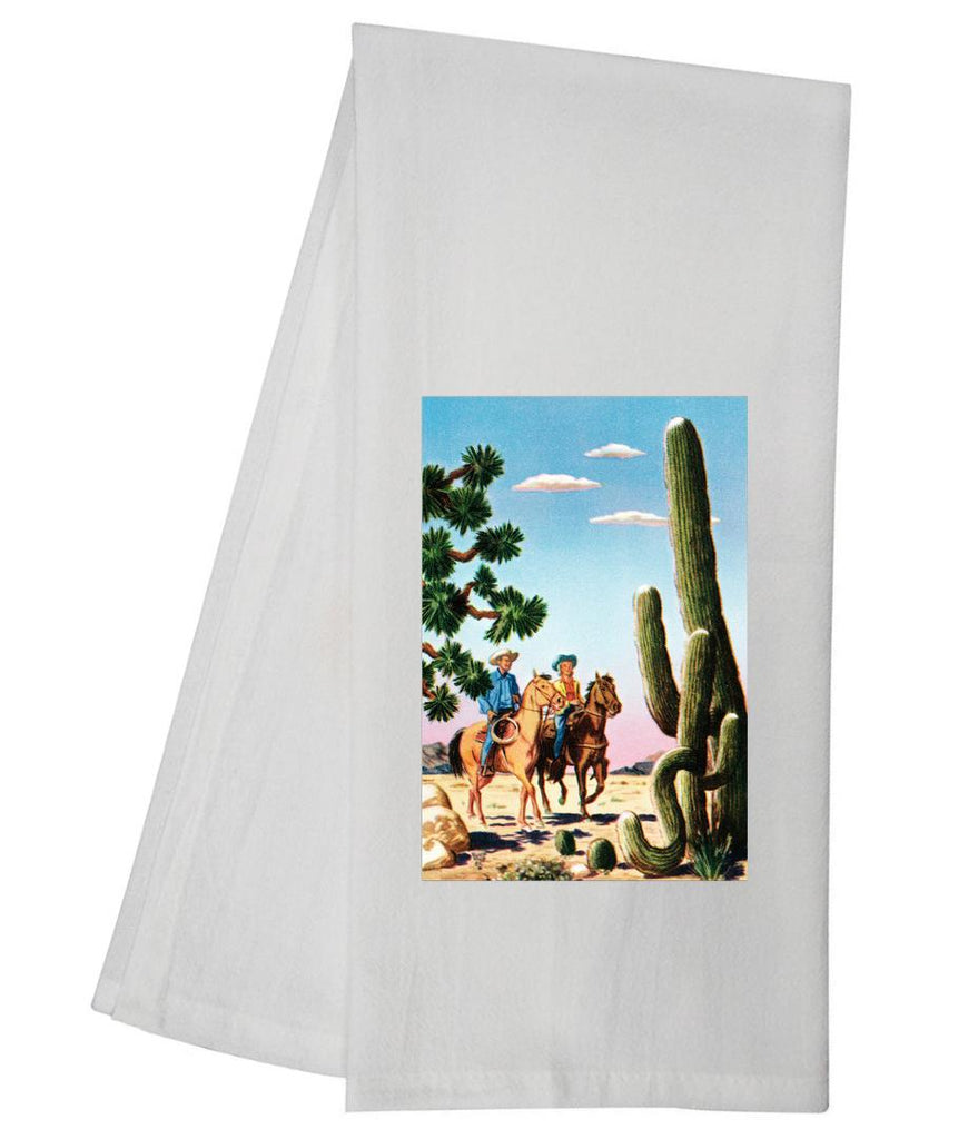 Cowboys In Desert Tea Towel GGTT1265