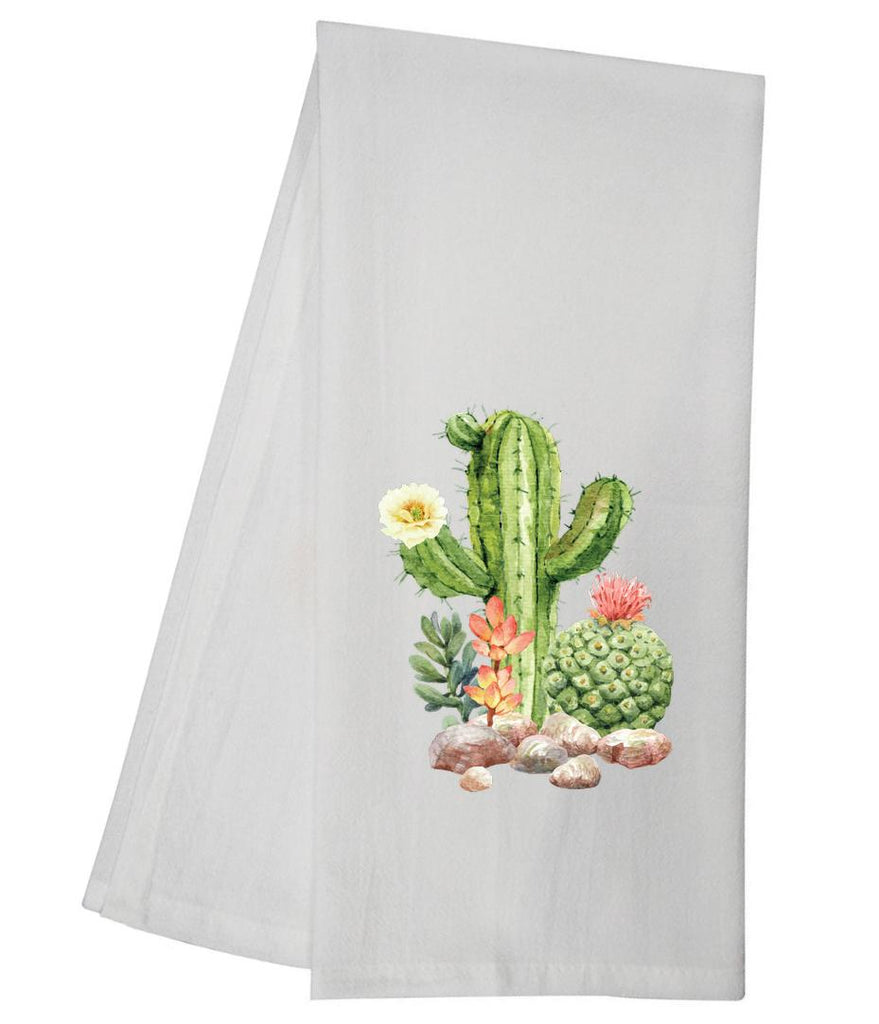 Flowering Cactus 3 Tea Towel GGTT1269