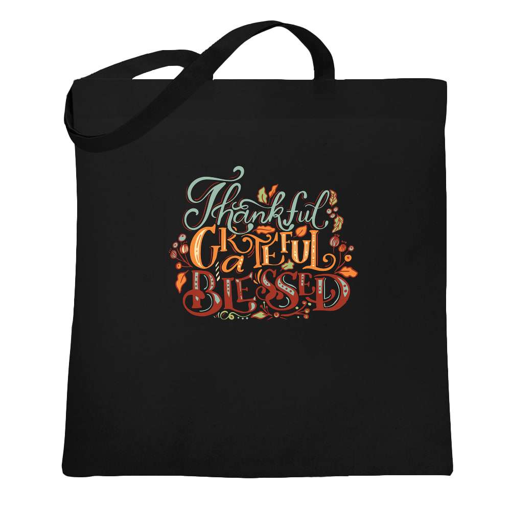 Thankful Grateful And Blessed BOHO Fall  Tote Bag